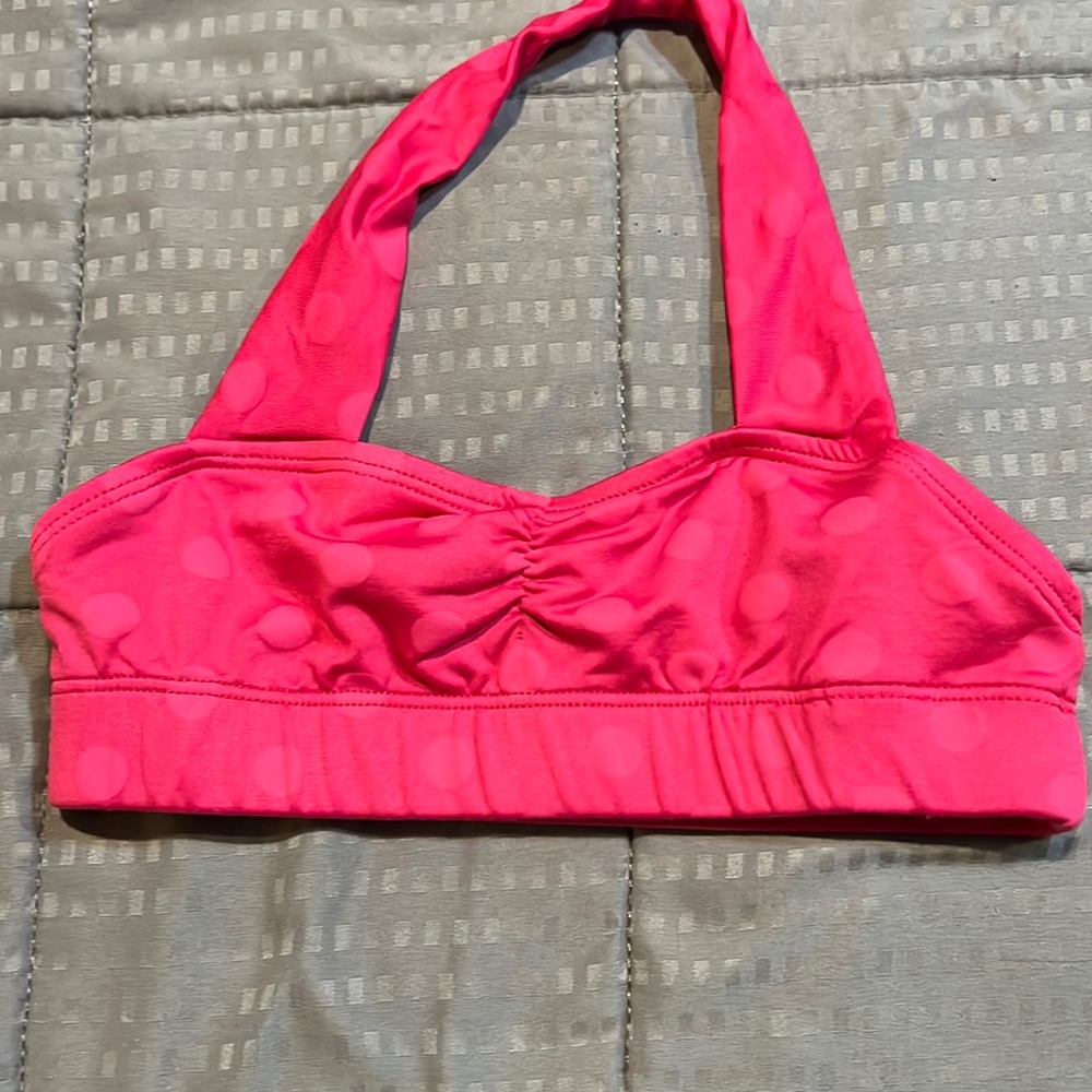 Suffolk London intermediate child pink polkadot bra top